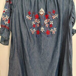 Plussize Jean shift dress